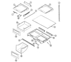 Maytag MTF2155BRW shelves & accessories diagram