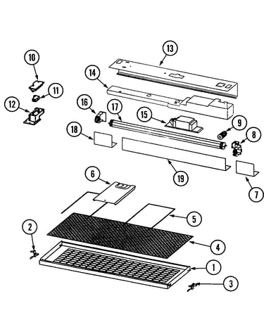Grill & filter assembly (series 11)
