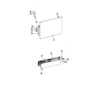 Maytag WC284 front and access panels diagram