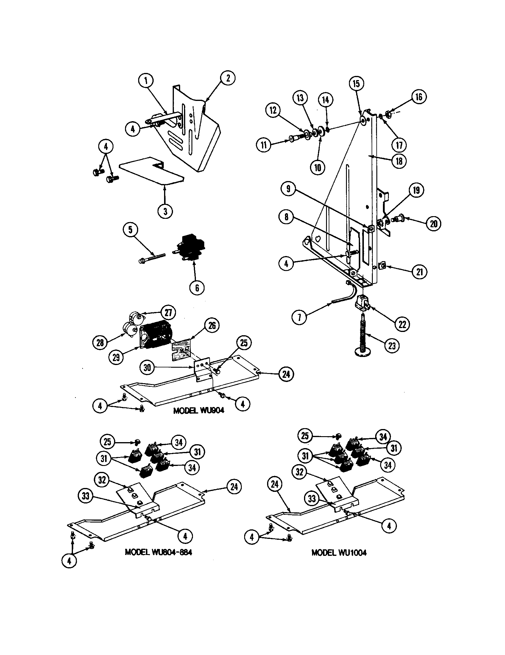 Tub support-r.h.