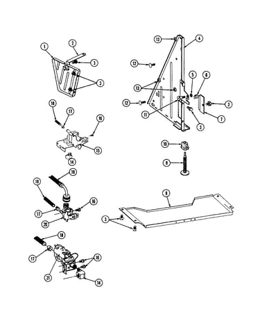 Tub support-l.h.