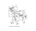 Maytag WC484 door assembly diagram