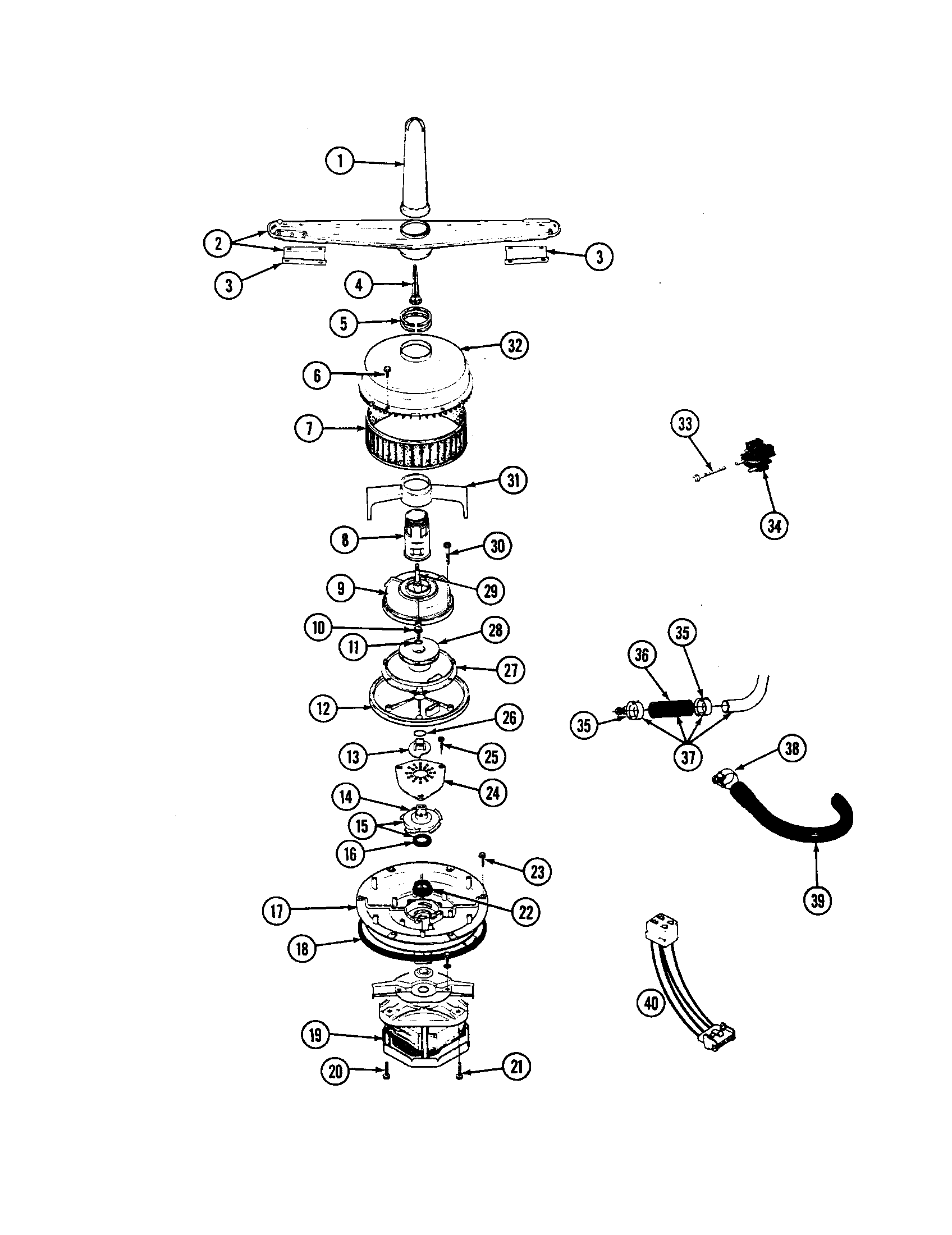 PUMP AND MOTOR ASSEMBLY