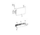 Maytag WC704 front and access panels diagram
