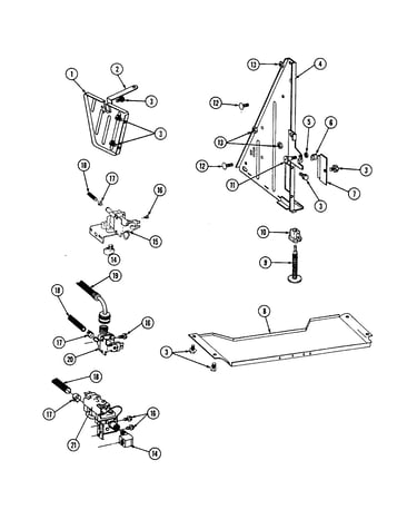 Tub support-l.h.