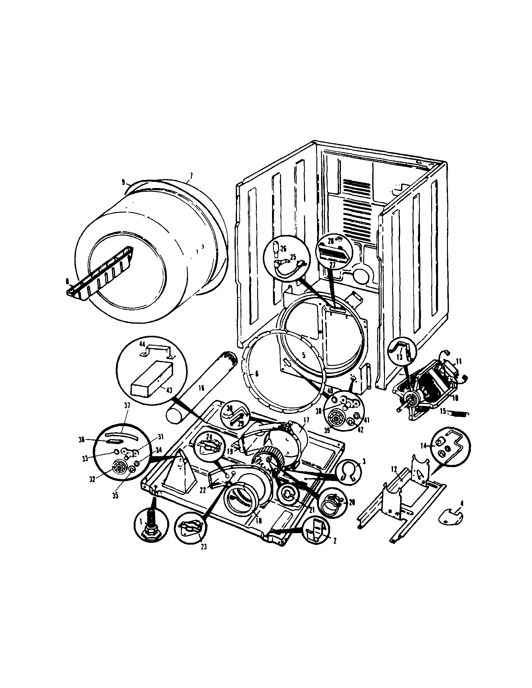 Drum and motor
