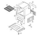 Admiral A31700PAWT oven/base diagram
