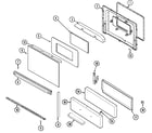 Maytag GM3111SXAW door/drawer diagram