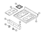 Maytag GC3111SXAW top assembly diagram