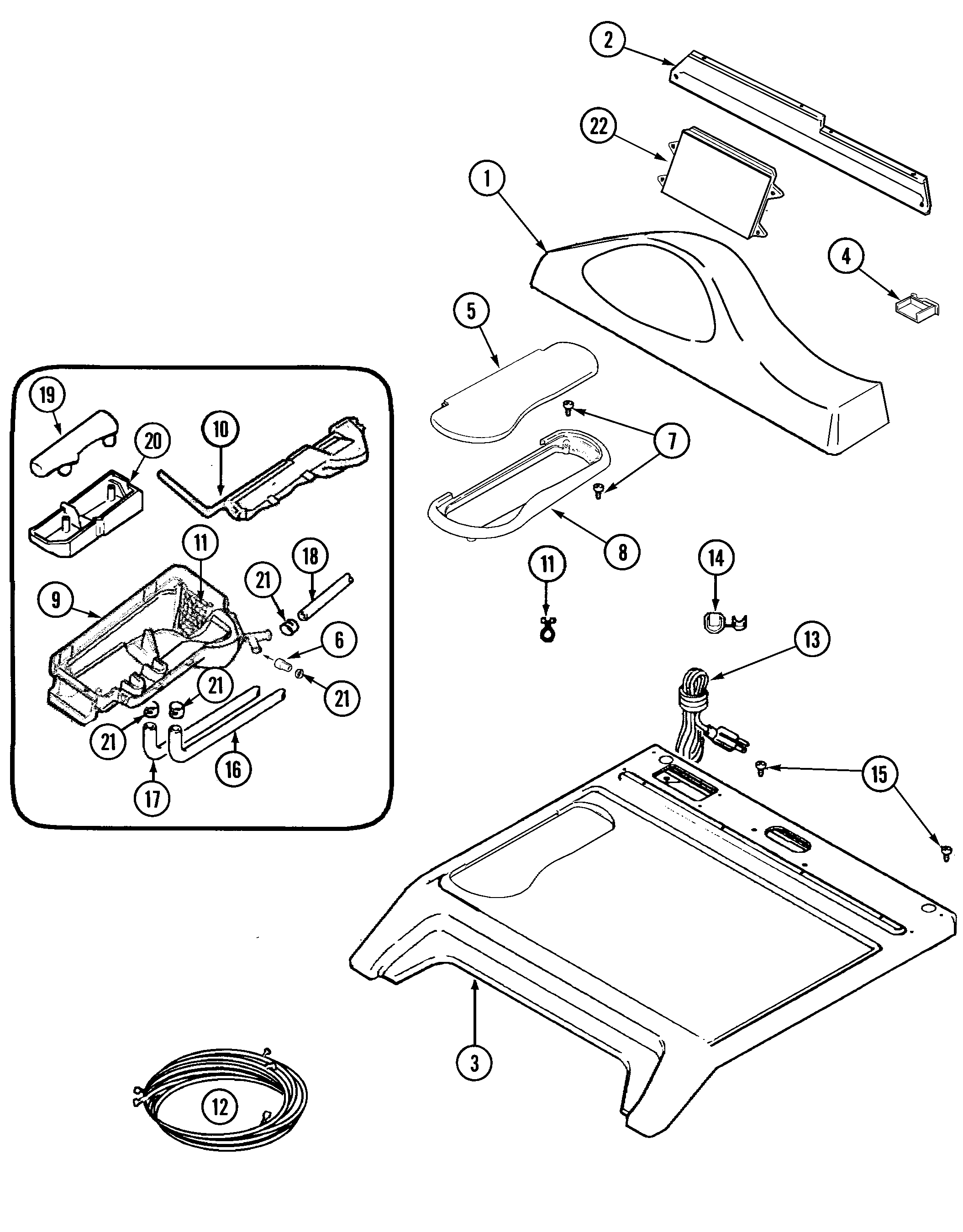 Control panel & top
