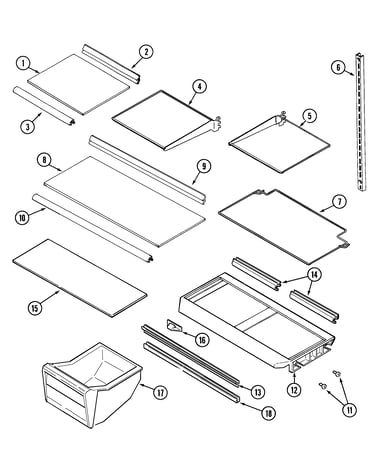 Shelves & accessories (bisque)