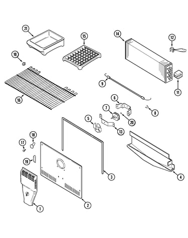 Freezer compartment (bisque)