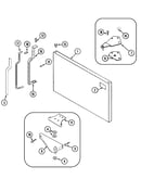Freezer outer door (bisque)