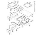 Maytag MTB2455BRA shelves & accessories diagram