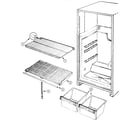 Crosley CT19X3V shelves & accessories diagram