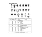 Maytag DWC7602AAB faucet adapter kit diagram