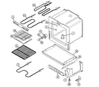 Maytag MER4320AGH oven/base diagram