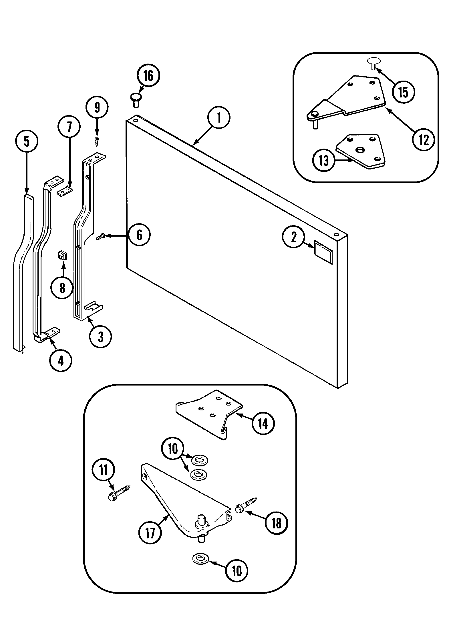Freezer outer door