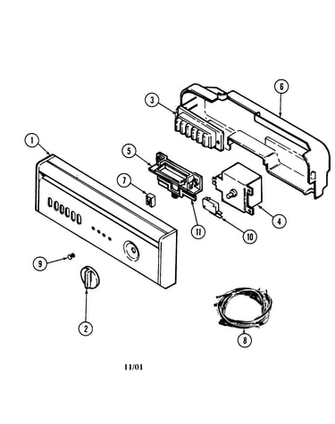 Control panel (dwu8750aae)
