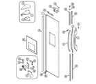 Maytag RSW2400AGE freezer outer door diagram