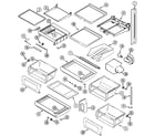 Maytag MSD2656DEW shelves & accessories diagram