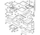 Maytag MSD2757DEW shelves & accessories diagram