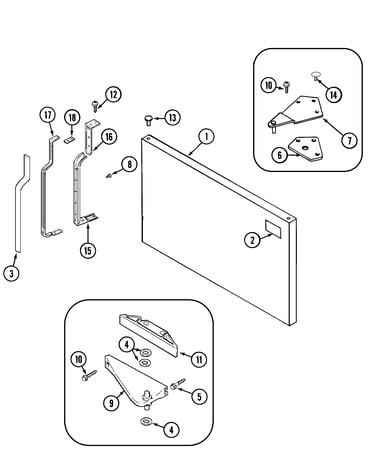 Freezer outer door