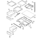 Maytag PTB2154FRQ shelves & accessories diagram