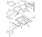 Maytag PTB19AAFRW shelves & accessories diagram