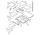 Maytag MTB2656FEW shelves & accessories diagram