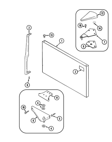 Freezer outer door