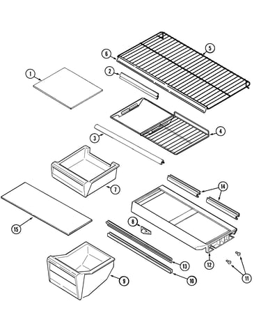 Shelves & accessories (bisque)