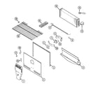 Magic Chef CTB1922ARQ freezer compartment (bisque) diagram