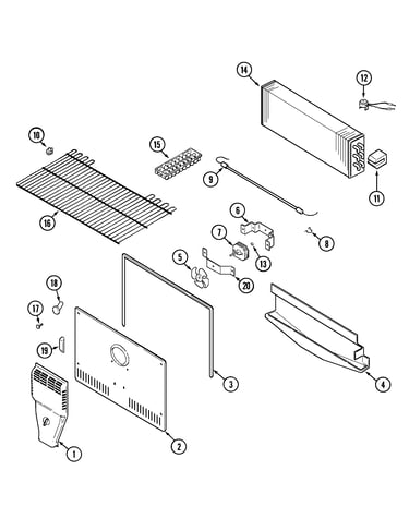 Freezer compartment (bisque)