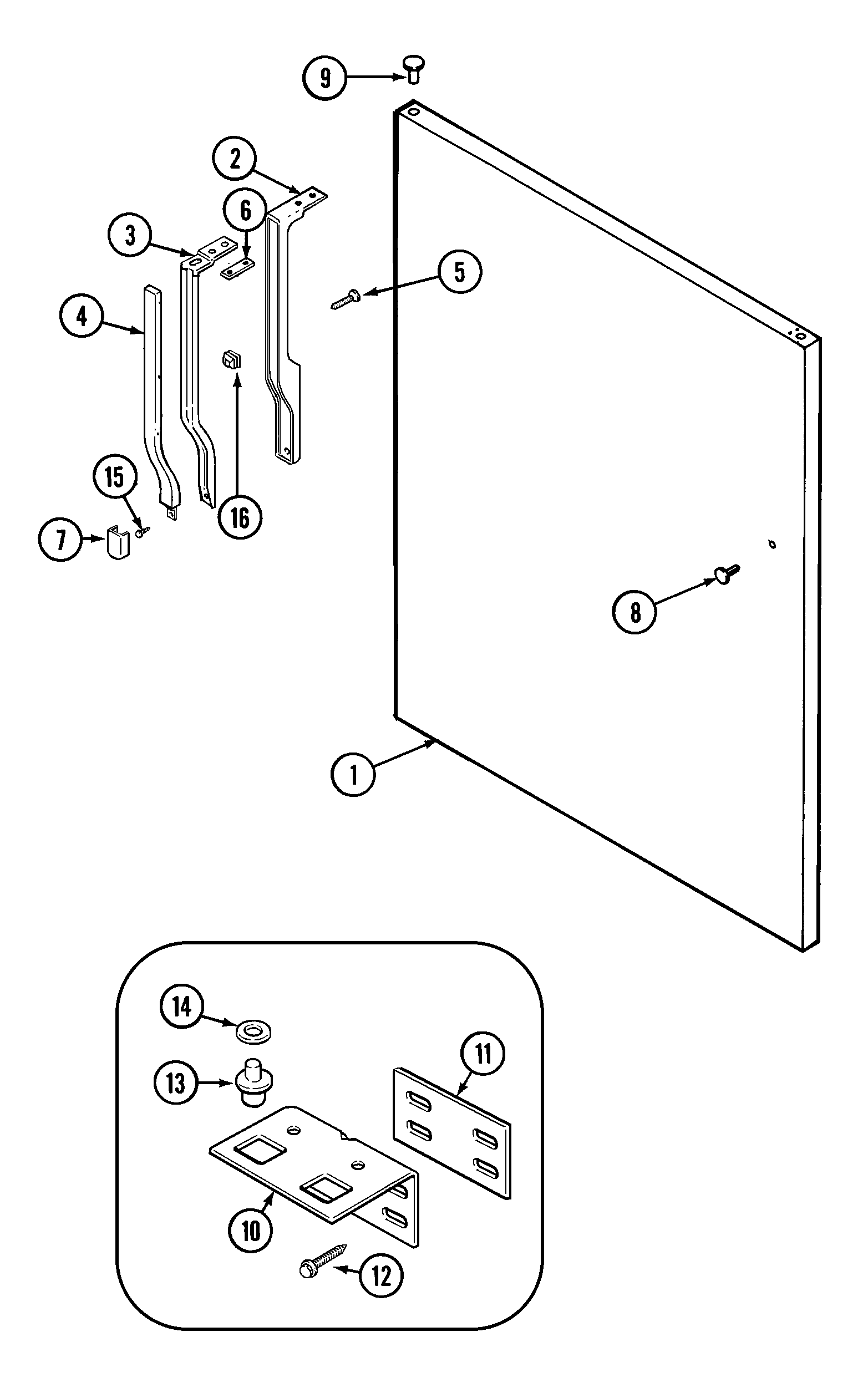 FRESH FOOD OUTER DOOR (BISQUE)