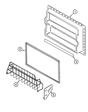 Freezer inner door (bisque)