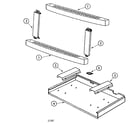 Jenn-Air JXA1030ADW microwave trim diagram