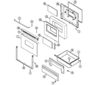 Maytag CRE9590CCL door/drawer diagram