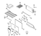 Maytag PTB2454FRB freezer compartment diagram