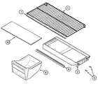 Maytag PTB1752FRQ shelves & accessories diagram