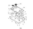 Jenn-Air CCE406 cooktop diagram