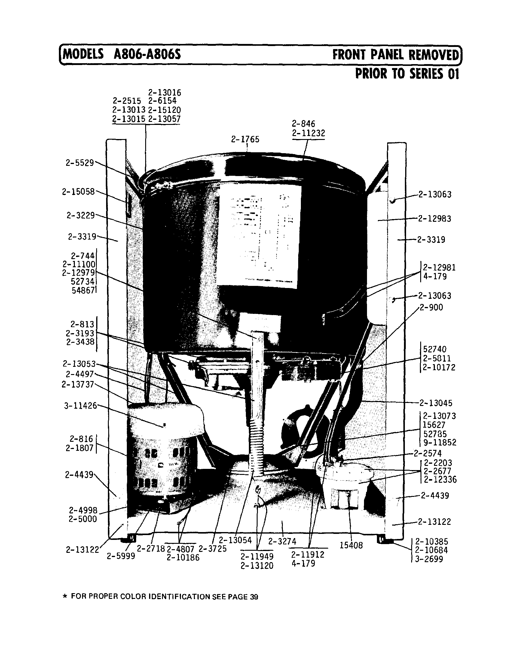 FRONT PANEL REMOVED PRIOR TO SERIES 01