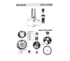 Maytag A806S agitator and accessories diagram