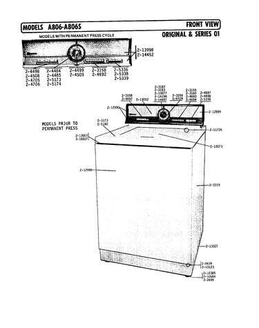 Front view original and series 1