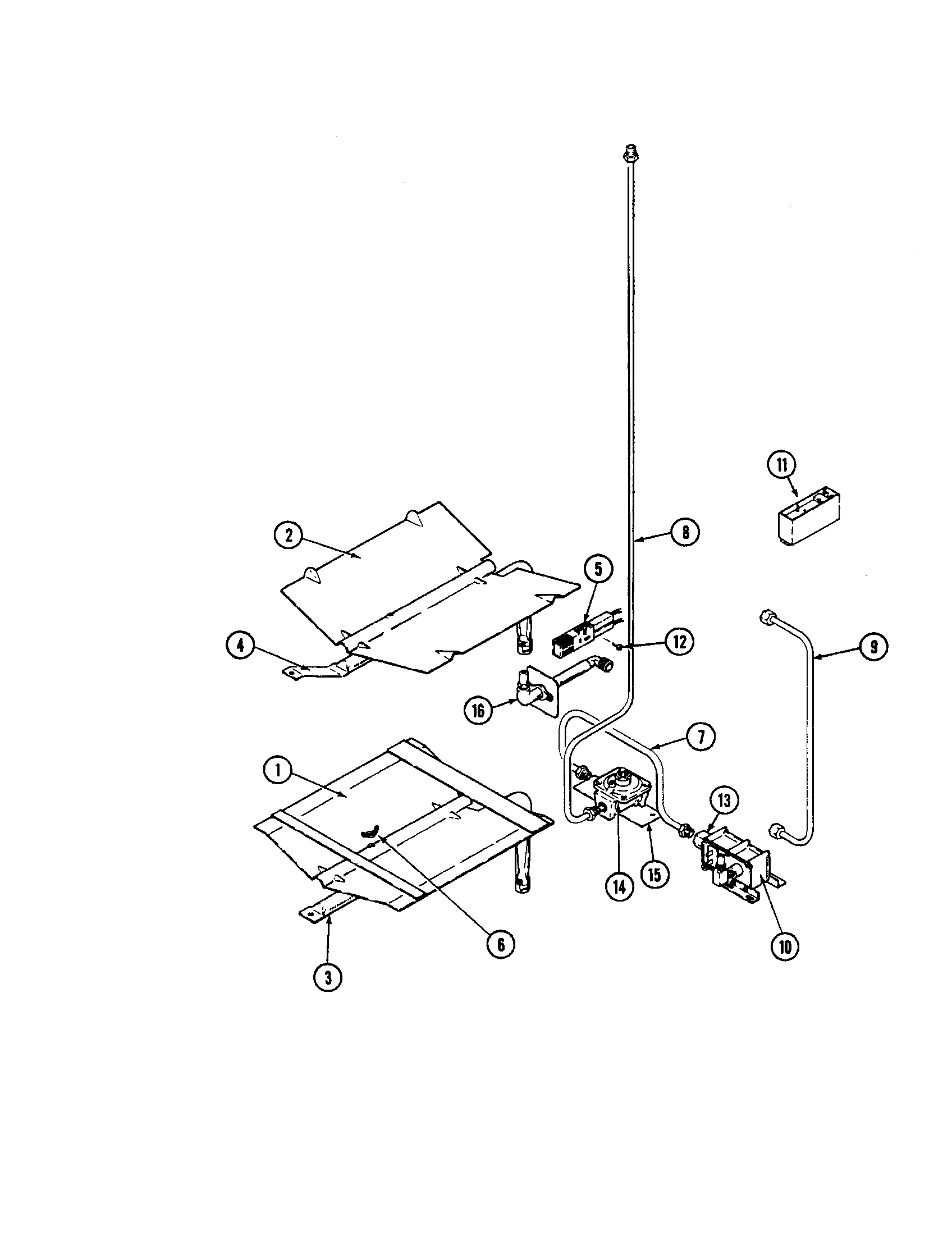 Gas controls-oven