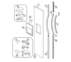 Maytag MSD2754FRW freezer outer door diagram