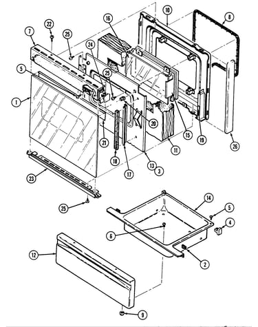 Door/drawer (3442xr*)