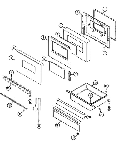 Door/drawer (ser. pre. 30  3442xr*)