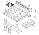 Magic Chef 3167XTW top assembly diagram