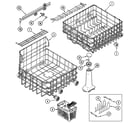 Maytag MDB4160AWQ track & rack assembly diagram